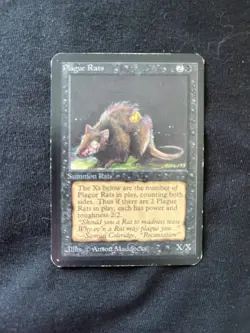Magic the Gathering Plague Rats X3 Alpha LP to MP h - Image 3