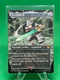 Excalibur II Final Fantasy Rare Borderless #352 Magic the Gathering - Image 1