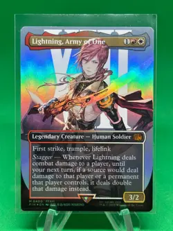 Lightning, Army of One Final Fantasy Mythic Borderless Foil #400 MtG - Image 1