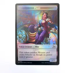 Vehicle // Pilot Double-Sided Token - MTG - Aetherdrift - NM Foil - Image 4