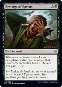 Revenge of Ravens NM, English MTG Throne Of Eldraine - Image 2