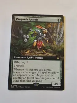 Pawpatch Recruit (Extended Art) Bloomburrow Regular - Image 1