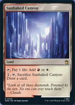 [1x] Sunbaked Canyon Near Mint, English Doctor Who MTG Magic - Image 2