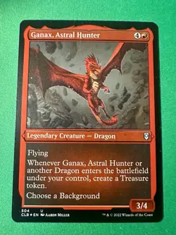 Ganax, Astral Hunter 504 (Foil Etched) - MTG CLB - M/NM Unplayed FAST2SHIP! - Image 1