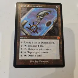 MTG Staff of Domination (Retro) The Brothers' War M/NM Free UK P&P - Image 3