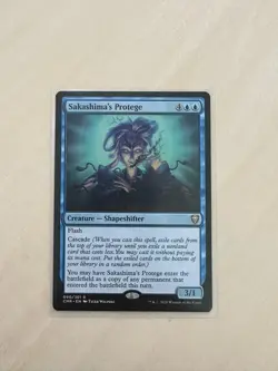 MTG Rare SLEEVED *Commander Legends* x1 Sakashima's Protege NM - Image 1