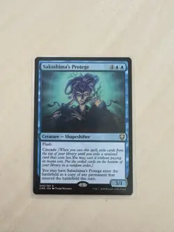 MTG Rare SLEEVED *Commander Legends* x1 Sakashima's Protege NM - Image 2