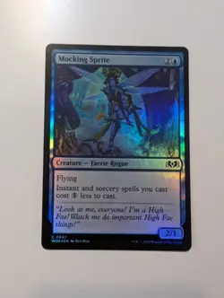 MTG - Mocking Sprite (Foil) - Wilds of Eldraine NM/M Condition - Image 1