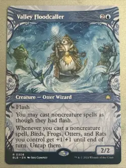 MTG / Valley Floodcaller / BLB / #0308 / Regular (Showcase) / Rare / NM - Image 1