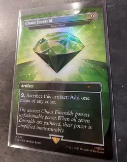 Chaos Emerald Green 7031 Foil Lotus Petal Sonic MTG Magic The Gathering - Image 3