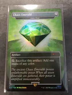 Chaos Emerald Green 7031 Foil Lotus Petal Sonic MTG Magic The Gathering - Image 9