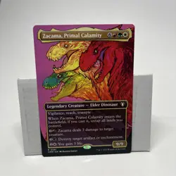 Zacama, Primal Calamity (Borderless) Commander Masters Regular - Image 3