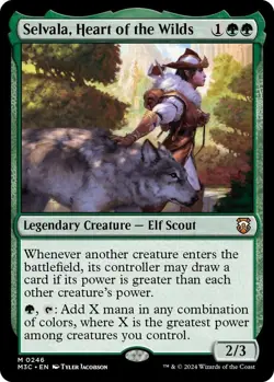 Selvala, Heart of the Wilds (Ripple Foil) #139 (NM) Commander: Modern Horizons 3 - Image 4