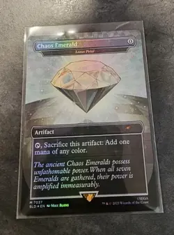 Chaos Emerald White Foil 7037 Magic The Gathering Secret Lair Sonic MTG - Image 2