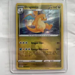 PokÃ©mon TCG Dragonite Silver Tempest Holo Rare Card 131/195 NM Condition - Image 1