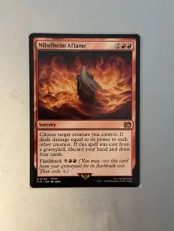 Nibelheim Aflame Final Fantasy M 0146 FFVII Non-foil MtG regular eng - Image 1