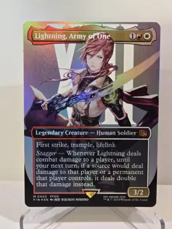 MTG Lightning, Army of One (Borderless) (0400) Foil Final Fantasy  - Image 1