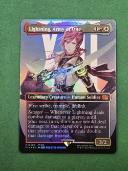 MTG Lightning, Army of One (Borderless) (0400) Foil Final Fantasy  - Image 3