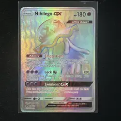 Nihilego GX 114/111 Holo Secret Rare Crimson Invasion Pokemon TCG NM - Image 1