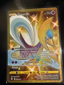 PokÃ©mon TCG Cresselia Evolving Skies Holo Card 228/203 Secret Rare - Image 1