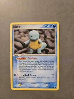 Pokemon TCG Ditto Squirtle Card 064/113 Delta Species, Regular LP Condition - Image 1