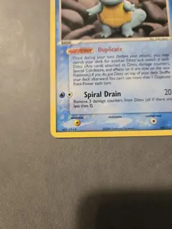 Pokemon TCG Ditto Squirtle Card 064/113 Delta Species, Regular LP Condition - Image 3