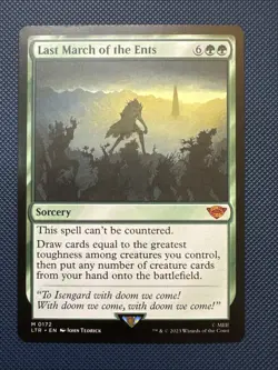 MTG Last March of the Ents - Universes Beyond: The Lord of the Rings (LTR) NM - Image 1