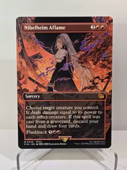 MTG Nibelheim Aflame (Borderless) Regular Final Fantasy Magic The Gathering  - Image 1