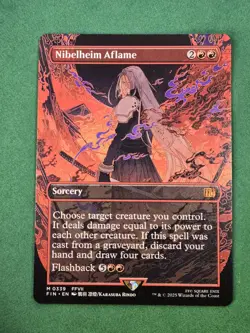 MTG Nibelheim Aflame (Borderless) Regular Final Fantasy Magic The Gathering  - Image 3