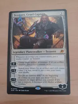 TEZZERET, CRUEL CAPTAIN Edge Of Eternities EOE Planeswalker Magic MTG - 0002 - Image 1
