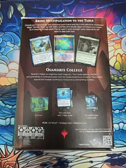 MTG QUANTUM QUANDRIX Commander Deck  New Sealed. Green Blue - Image 2