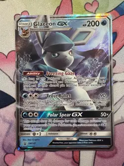 Glaceon GX SM147 Ultra Rare Sun & Moon Promo NM - Mint Holo Pokemon TCG - Image 1