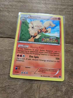Arcanine 12/99 Prerelease B&W Next Destinies Holo Rare MP Pokemon Card - Image 3