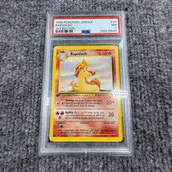 ?? 1999 Pokemon Jungle Rapidash 1st Edition PSA 7 #44/64 ?? WOTC Vintage Card - Image 1