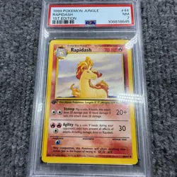 ?? 1999 Pokemon Jungle Rapidash 1st Edition PSA 7 #44/64 ?? WOTC Vintage Card - Image 2