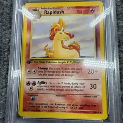 ?? 1999 Pokemon Jungle Rapidash 1st Edition PSA 7 #44/64 ?? WOTC Vintage Card - Image 3