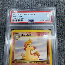 ?? 1999 Pokemon Jungle Rapidash 1st Edition PSA 7 #44/64 ?? WOTC Vintage Card - Image 4
