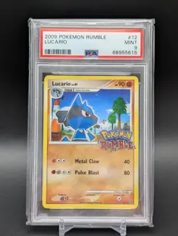 Pokemon Cards: Pokemon Rumble Lucario 12/16 PSA 9 Ultra Rare Holo Stamp Vintage - Image 1
