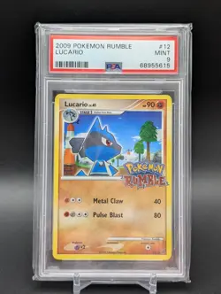 Pokemon Cards: Pokemon Rumble Lucario 12/16 PSA 9 Ultra Rare Holo Stamp Vintage - Image 3