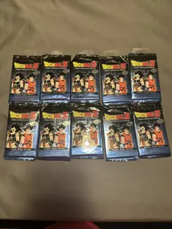 Dragonball z Saiyan Saga Series Trading Card Booster Pack Lot Of 10 New Packs. - Image 2
