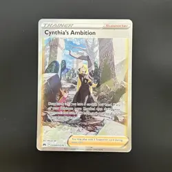 Cynthia's Ambition GG60/GG70 Pokemon Crown Zenith Galarian Gallery Card NM - Image 1