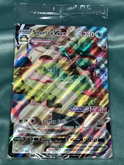 Limited Pokemon promotional item Snorlax Vmax GameStop sword and shield card - Image 2