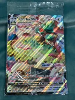 Limited Pokemon promotional item Snorlax Vmax GameStop sword and shield card - Image 8