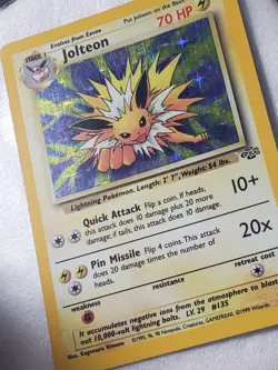 HOLO Jolteon 4/64 NM - RARE 1999 Jungle Set Pokemon Card - $2 Combined Shipping - Image 3