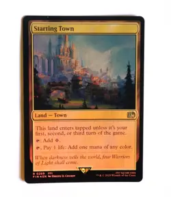 Starting Town Magic the Gathering Final Fantasy Commander Booster Foil Card (NM) - Image 1