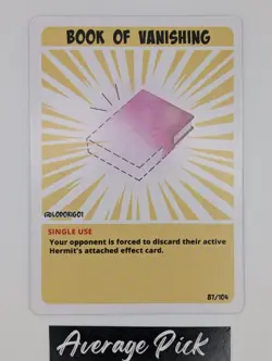 HermitCraft TCG Series 1 FE Cards - Effects - Build your Deck! - Image 23
