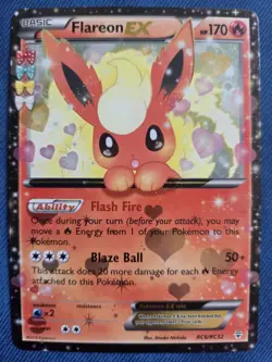 Flareon EX RC6/RC32 Holo Generations Radiant Collection Pokémon Card - Image 1