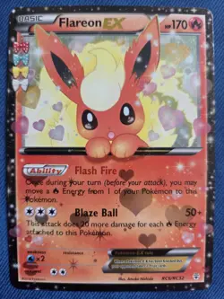 Flareon EX RC6/RC32 Holo Generations Radiant Collection Pokémon Card - Image 5