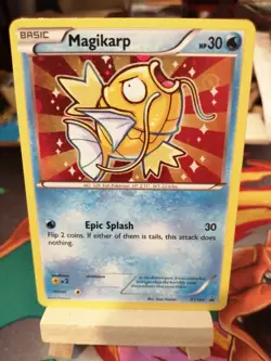 Pokemon card Magikarp XY143 Holo Promo Ultra Rare shiny Gold - Image 1