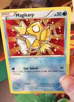 Pokemon card Magikarp XY143 Holo Promo Ultra Rare shiny Gold - Image 2